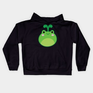 Cute Kawaii Frog - With Sprout Kids Hoodie